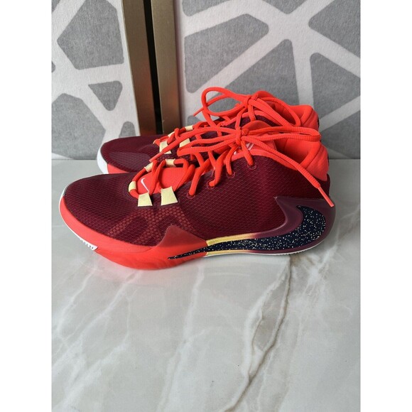 Nike Zoom Freak 1 \'Noble Red\' Basketball Shoes  Sneakers BQ5422-600 Sz 9.5 Men